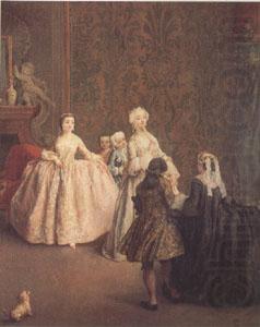 Pietro Longhi The Introduction (mk05) china oil painting image